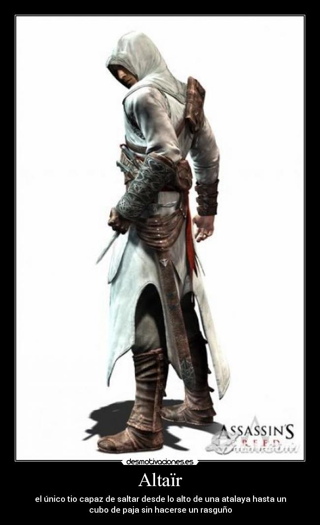 carteles assasins creed altair desmotivaciones