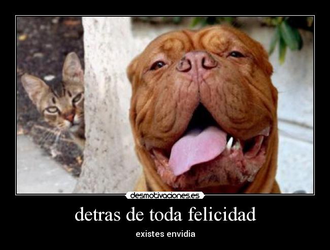 carteles felicidad detras toda felicidad desmotivaciones