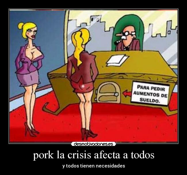pork la crisis afecta a todos - y todos tienen necesidades