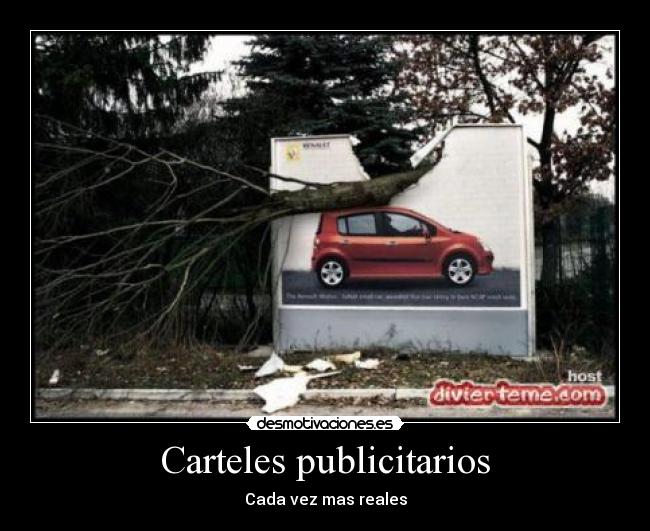 Carteles publicitarios - Cada vez mas reales