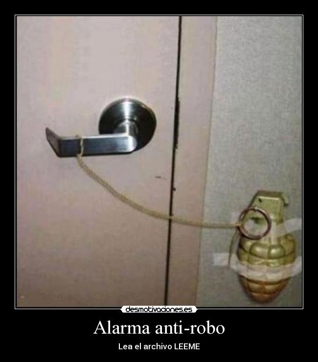 Alarma anti-robo - Lea el archivo LEEME