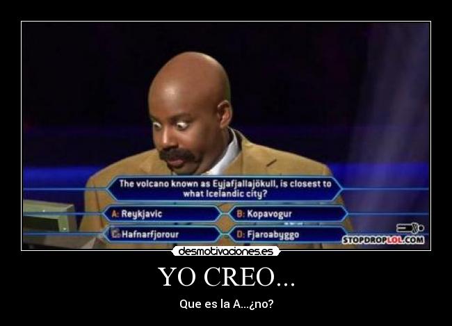 YO CREO... - 