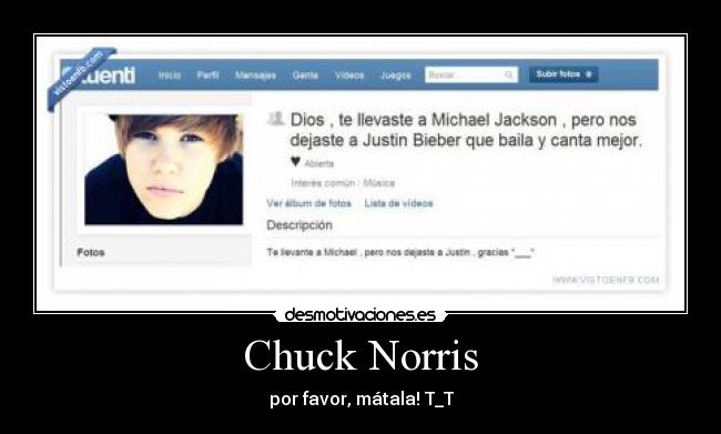 Chuck Norris - por favor, mátala! T_T