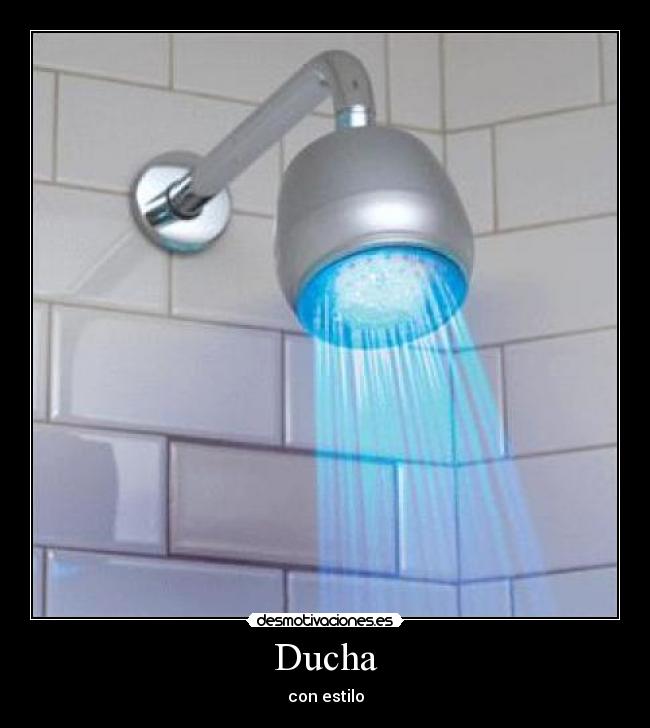 carteles ducha con estilo desmotivaciones