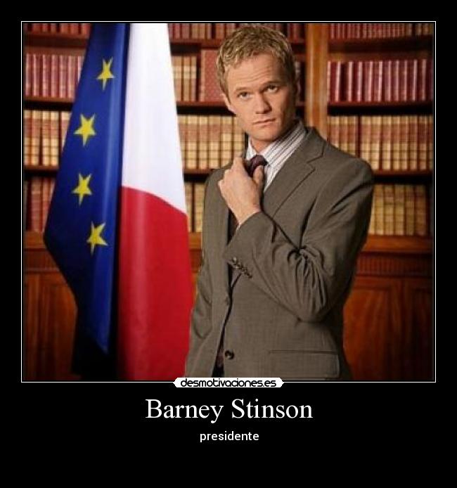 carteles barney presidente desmotivaciones