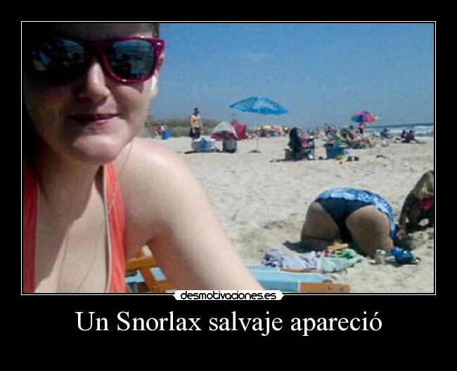 carteles snorlax salvaje aparecio desmotivaciones