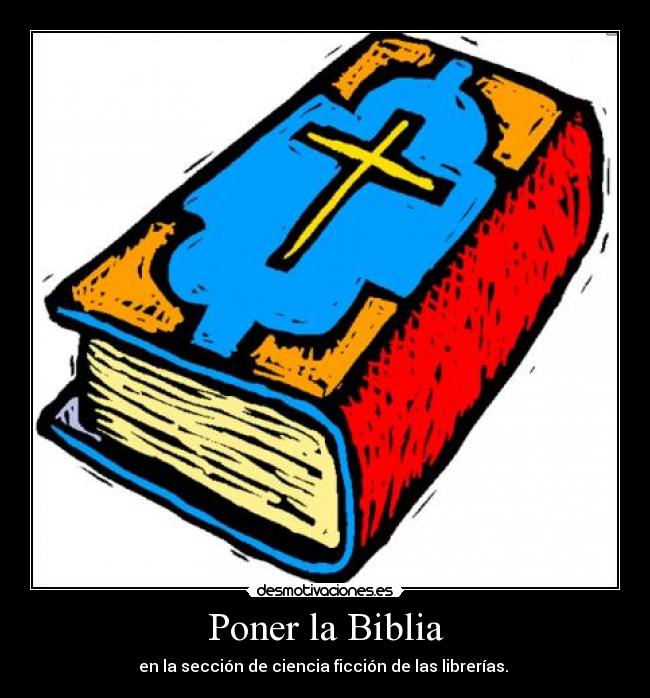 Poner la Biblia -