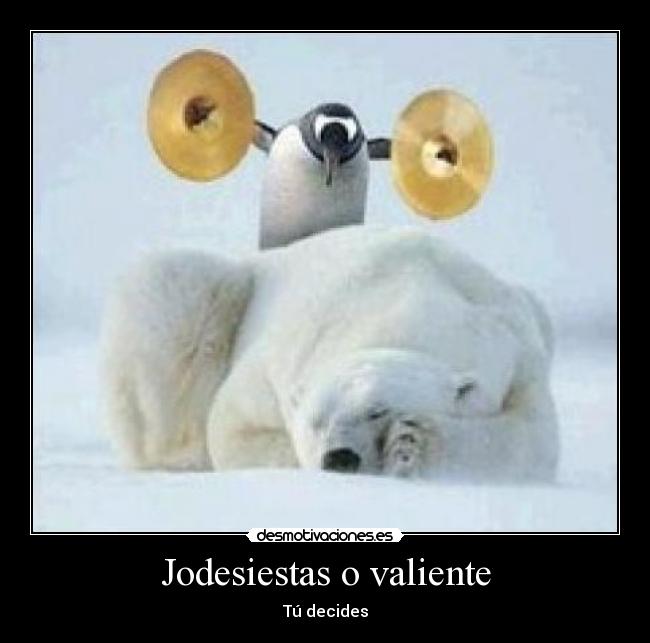 Jodesiestas o valiente - 