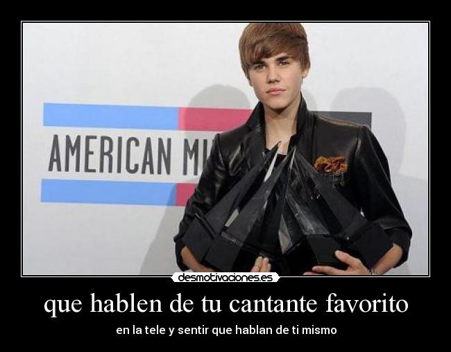 que hablen de tu cantante favorito - 