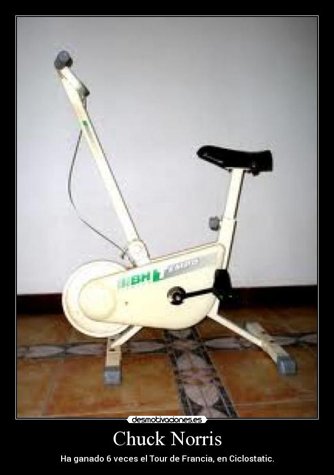 Chuck Norris - Ha ganado 6 veces el Tour de Francia, en Ciclostatic.