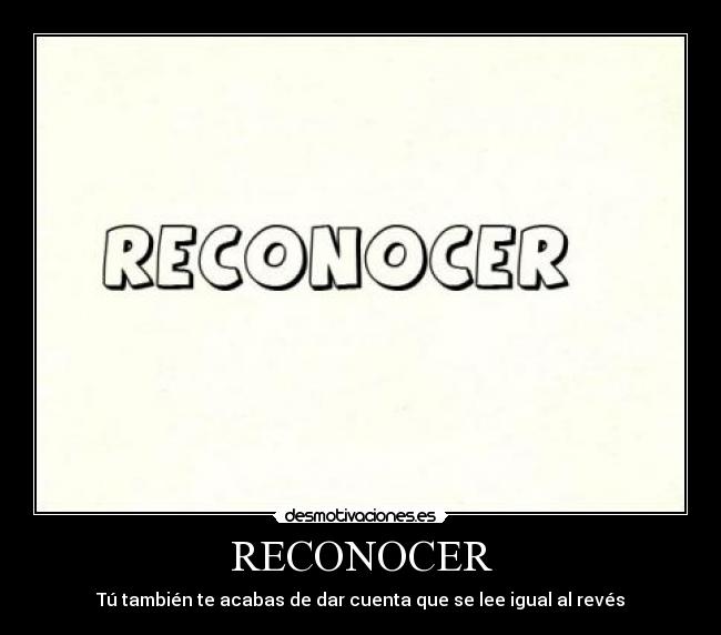 RECONOCER -