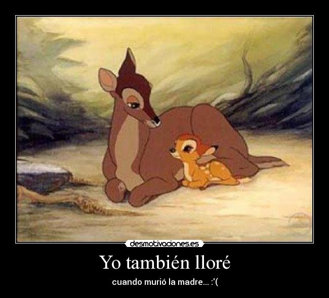 Yo también lloré - cuando murió la madre... :(