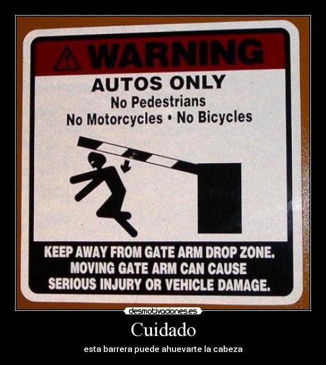 Cuidado - esta barrera puede ahuevarte la cabeza