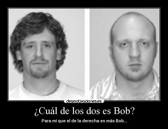 ¿Cuál de los dos es Bob? -