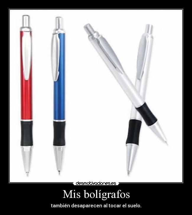 carteles boligrafo suelo desaparecer desmotivaciones