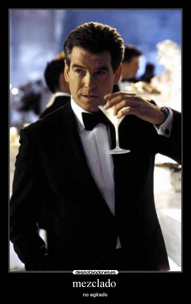 mezclado - no agitado