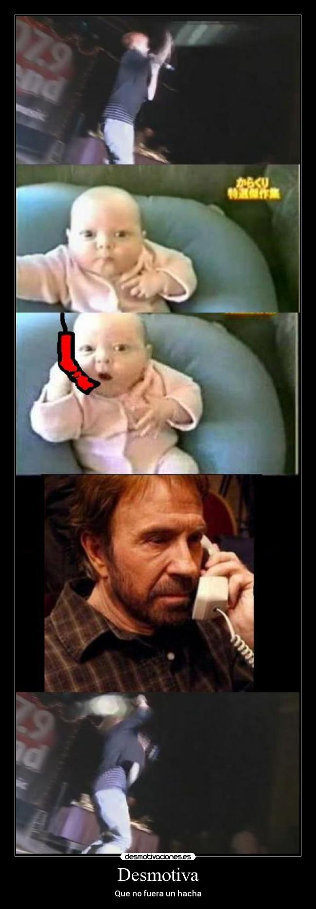 carteles dsmotiva chuck norris phone justin bieber bebe karrateka desmotivaciones