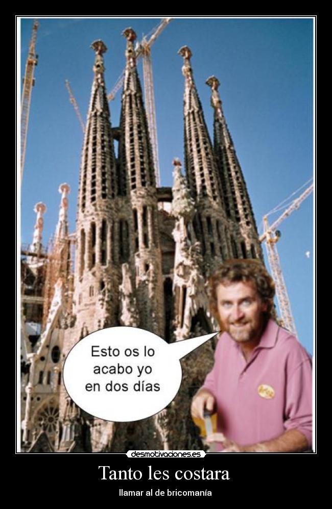 carteles sagrada familia bricomania desmotivaciones