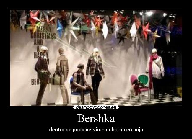 Bershka - dentro de poco servirán cubatas en caja