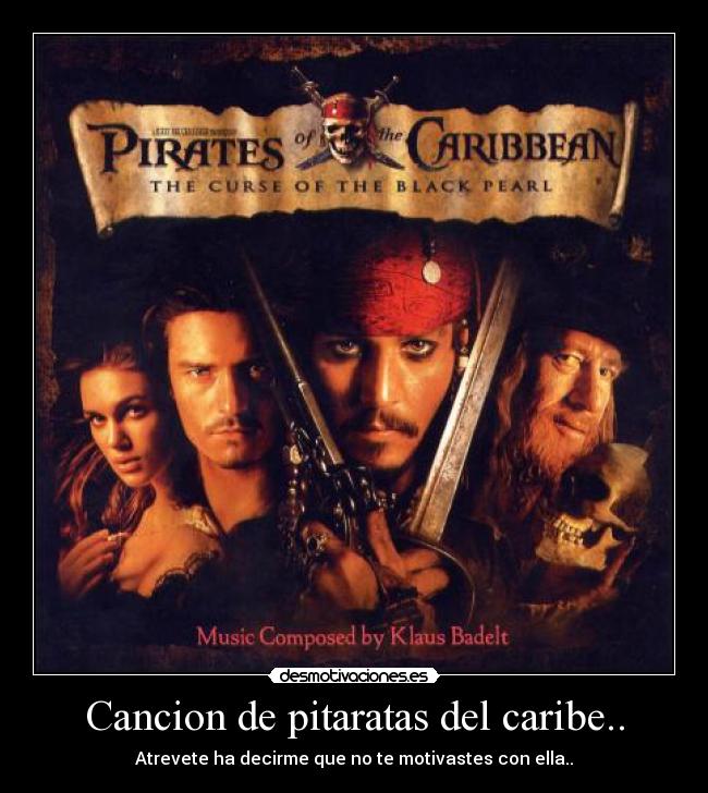 Cancion de pitaratas del caribe.. - 