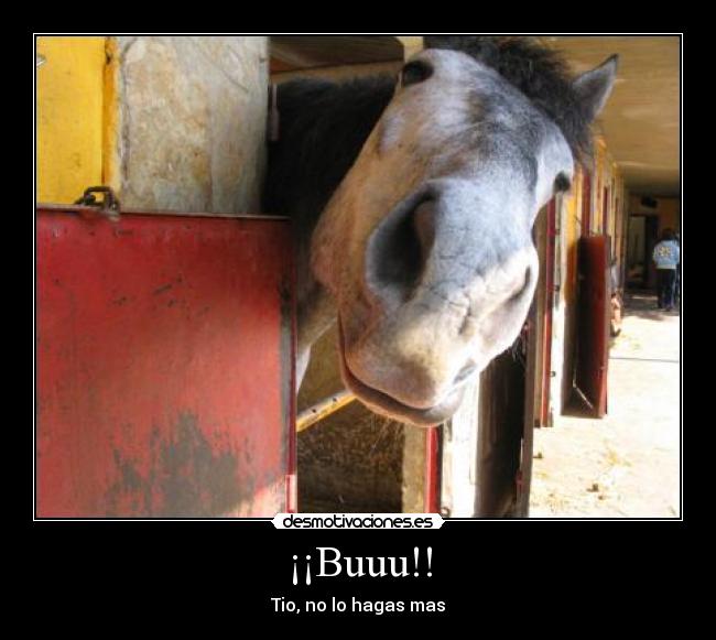 ¡¡Buuu!! - Tio, no lo hagas mas