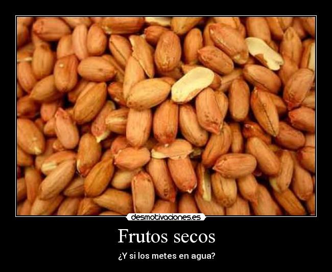 Frutos secos - ¿Y si los metes en agua?