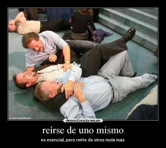 reírse de uno mismo -