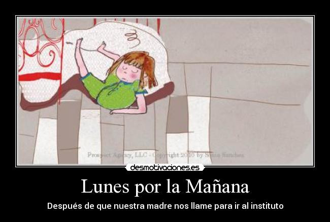 Lunes por la Mañana - Después de que nuestra madre nos llame para ir al instituto