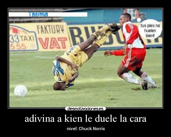 adivina a kien le duele la cara - nivel: Chuck Norris