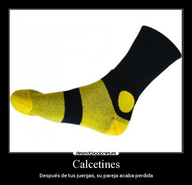 Calcetines - Después de tus juergas, su pareja acaba perdida