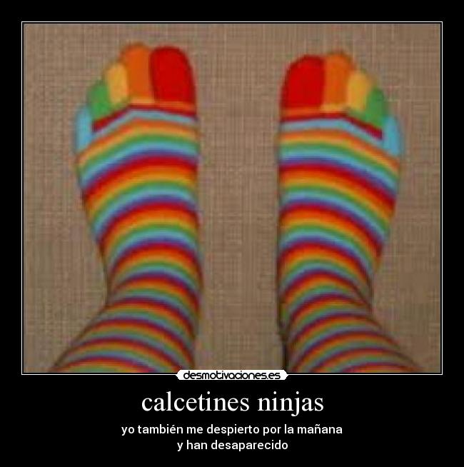 calcetines ninjas -