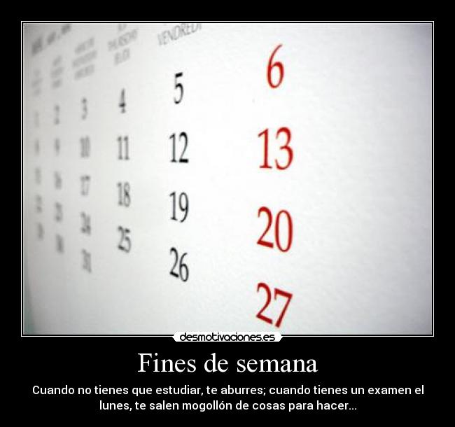 Fines de semana -
