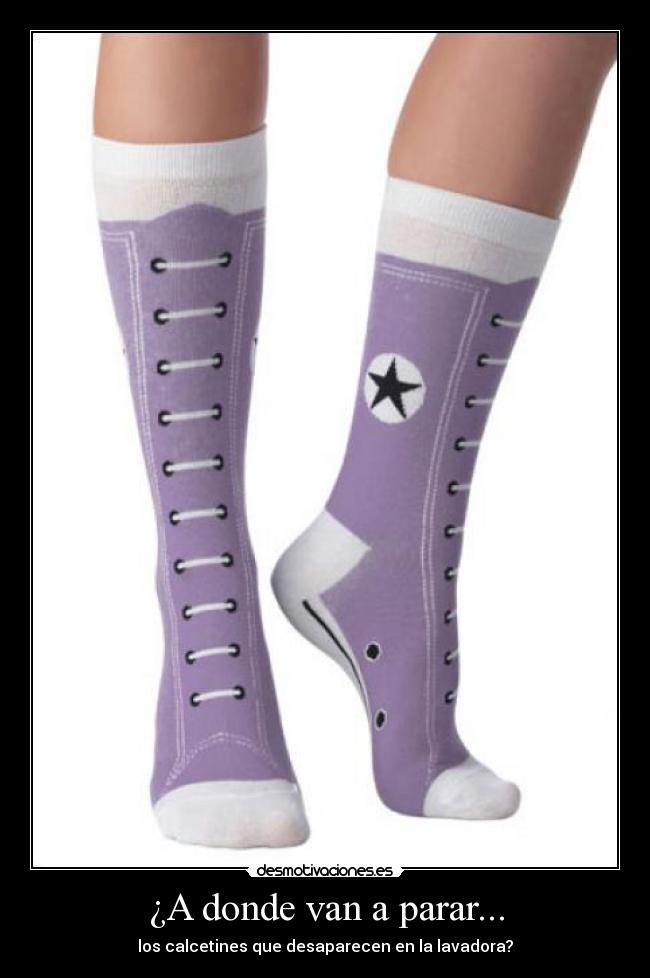 ¿A donde van a parar... - los calcetines que desaparecen en la lavadora?