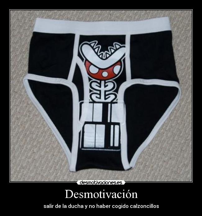 Desmotivación - salir de la ducha y no haber cogido calzoncillos