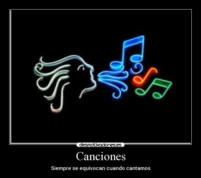 Canciones - Siempre se equivocan cuando cantamos