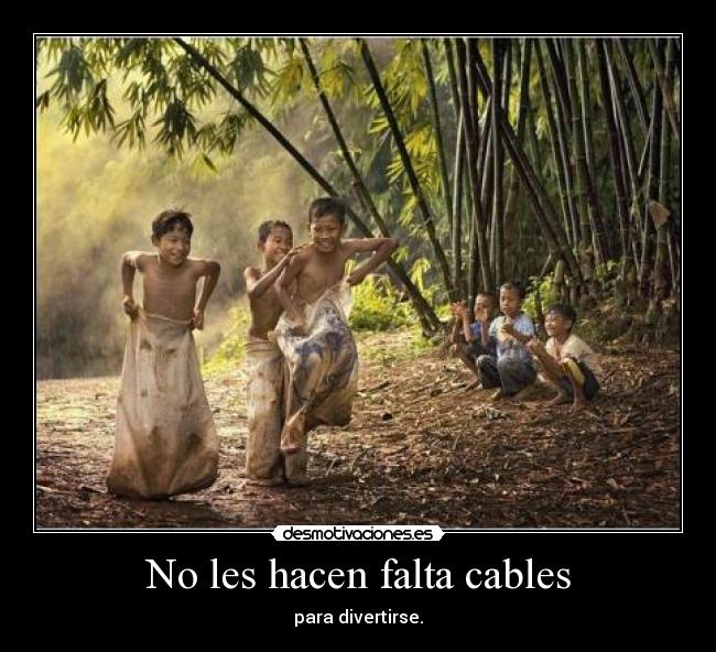 No les hacen falta cables - para divertirse.