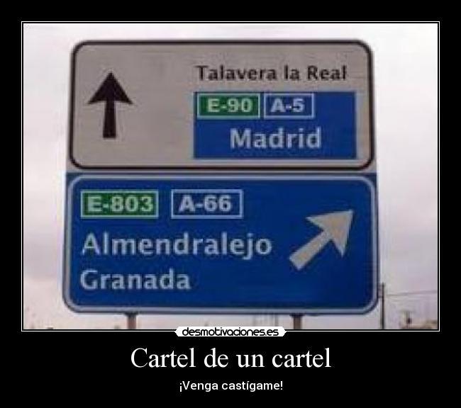 Cartel de un cartel -