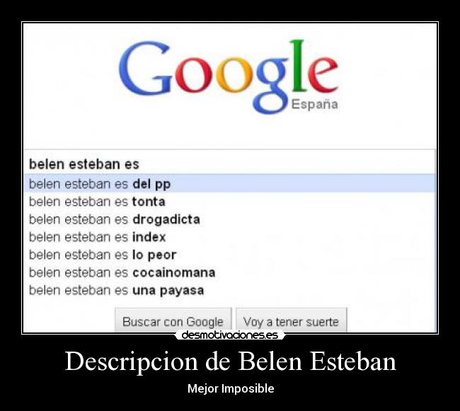 Descripcion de Belen Esteban -