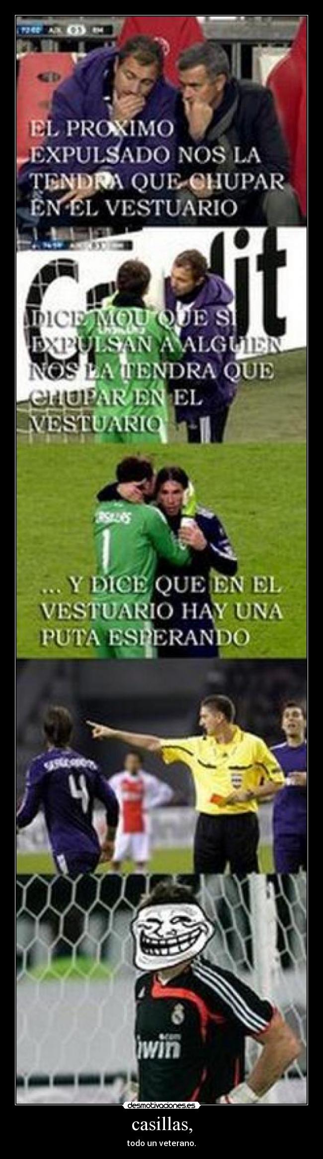 casillas, - todo un veterano.