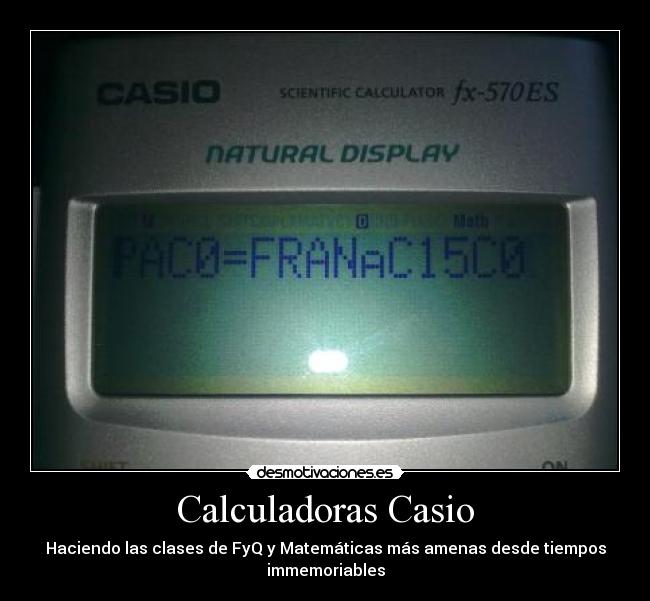carteles casio desmotivaciones