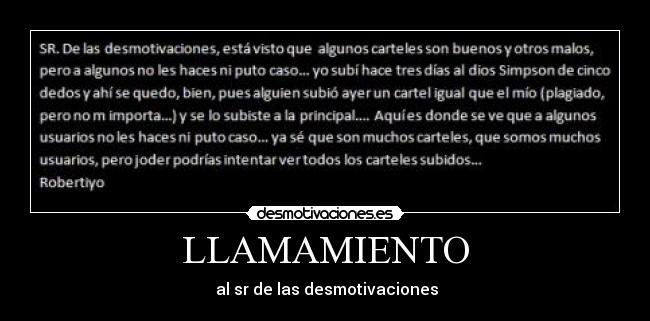 LLAMAMIENTO - 