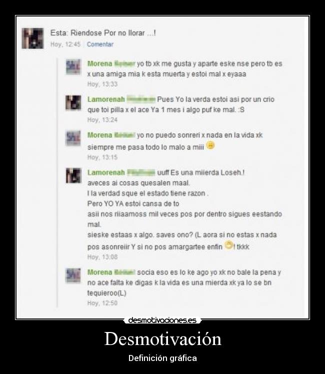 Desmotivación - Definición gráfica