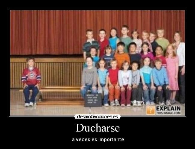 Ducharse - a veces es importante