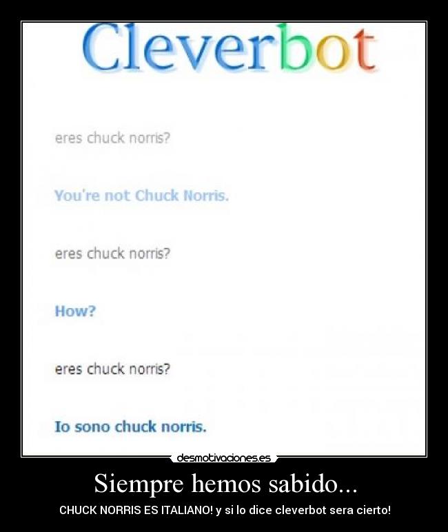 Siempre hemos sabido... - 