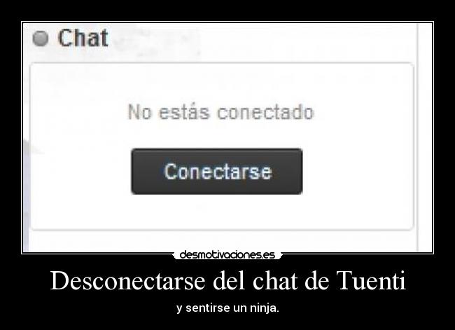 Desconectarse del chat de Tuenti - 