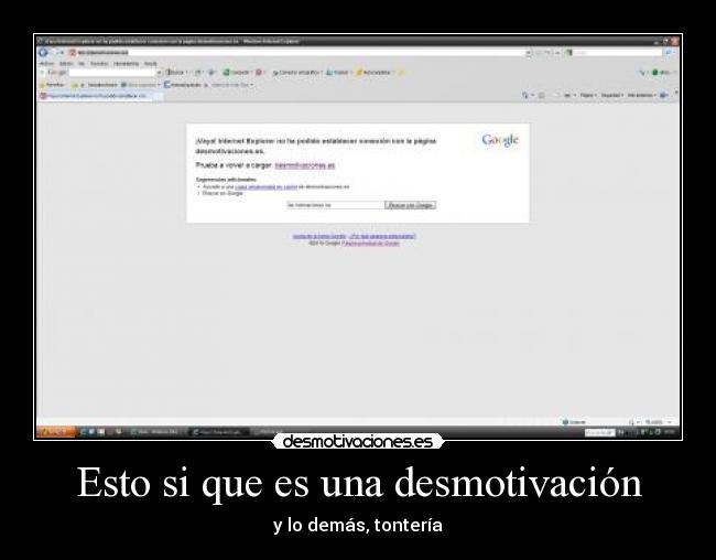 Esto si que es una desmotivación - y lo demás, tontería