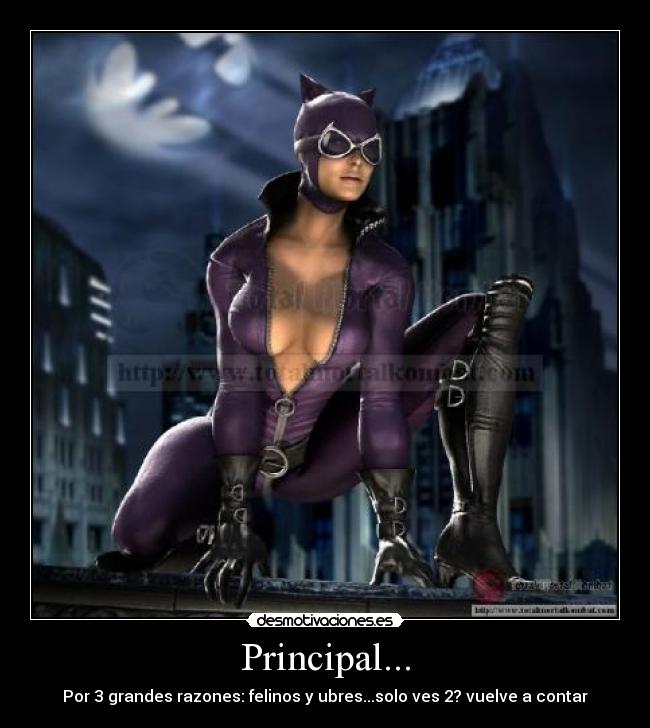 Principal... - Por 3 grandes razones: felinos y ubres...solo ves 2? vuelve a contar