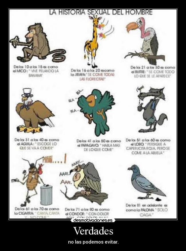 Verdades - no las podemos evitar.
