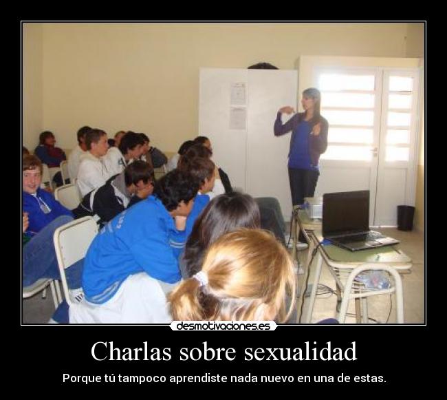 Charlas sobre sexualidad - 