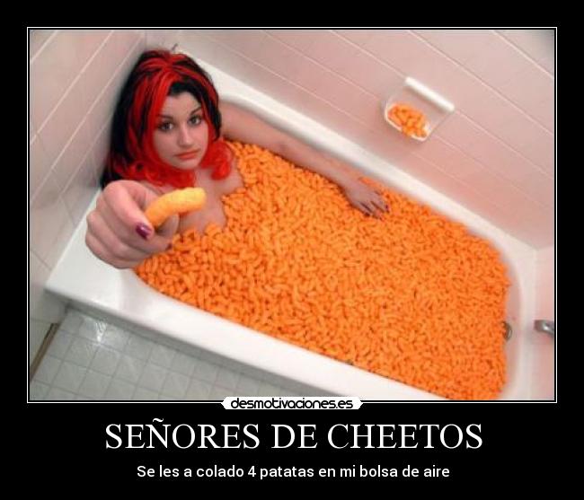 SEÑORES DE CHEETOS - Se les a colado 4 patatas en mi bolsa de aire